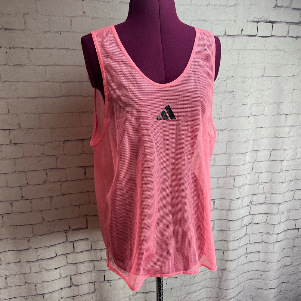 Adidas pro training bib pink mesh size large